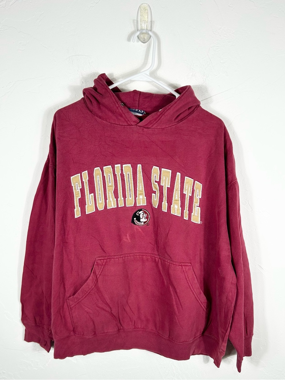 👁️ Vintage OVB Florida State Seminoles Hoodie Maroon FSU Sweatshirt XL